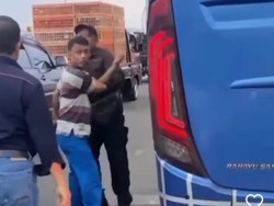Viral Sopir Bus Adu Mulut dengan Warga di GT Cigombong Sukabumi