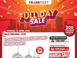 Ibu-ibu Merapat! Set Alat Masak Cuma Rp 100 Ribuan di Transmart Full Day Sale