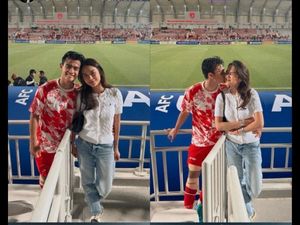 Most Pop: Gaya Azizah Salsha Mesra Bareng Pratama Arhan Usai Tanding di Qatar