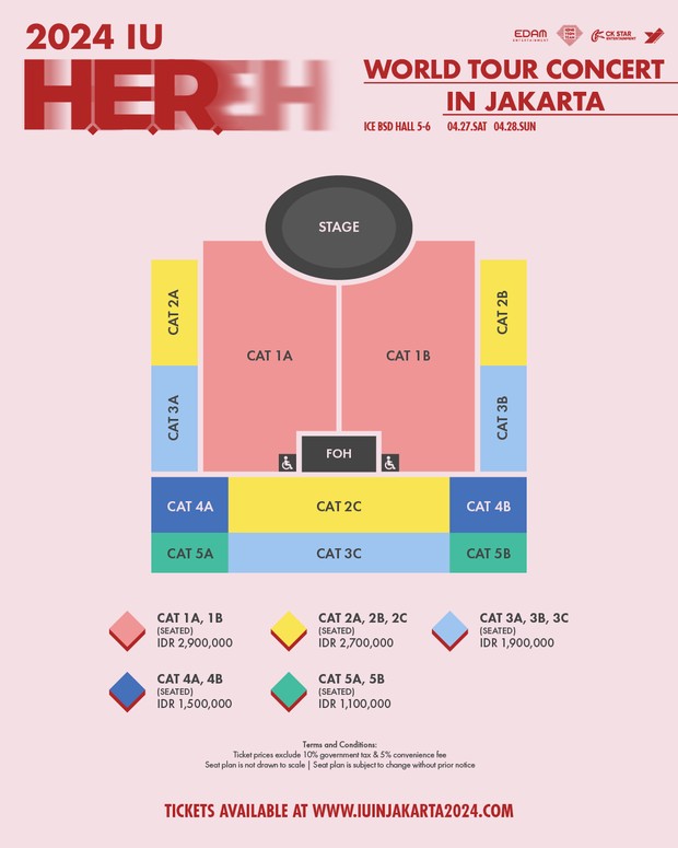 Harga Tiket Konser IU H.E.R Jakarta/Foto: CK Star Indonesia