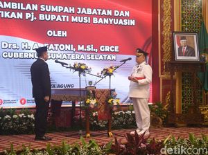 Pj Bupati Muba Resmi Dilantik, Agus Fatoni Berpesan Lanjutkan Program Pemda Pj Bupati Muba Resmi Dilantik, Agus Fatoni Berpesan Lanjutkan Program Pemda