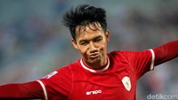 Witan Sulaeman - 1 gol (Vs Yordania).  Foto: Jalu Pamuncar/detikSport