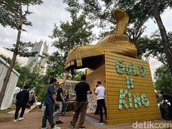 Naufal Abshar Akan Tampilkan Patung Gigantik Gold is King