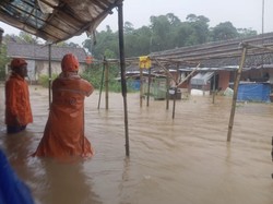 Banjir Sebetis Orang Dewasa Genangi Kota Sukabumi, 18 Rumah Terendam