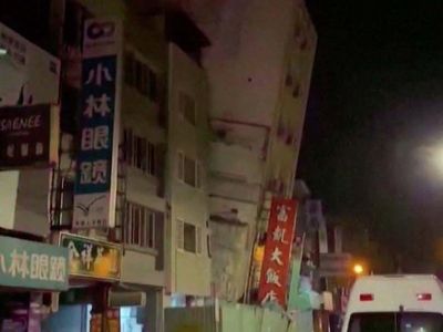 Diguncang Gempa, Hotel di Taiwan Miring