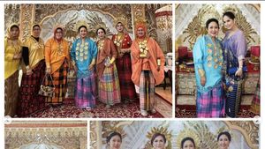 Gaya Titiek Soeharto Halal Bihalal Pakai Baju Bodo, Annisa Pohan Tampil Senada