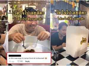 Ngakak! Restoran Ini Sajikan Makanan Pesanan Pembeli pakai Wadah Nyeleneh Ngakak! Restoran Ini Sajikan Makanan Pesanan Pembeli pakai Wadah Nyeleneh