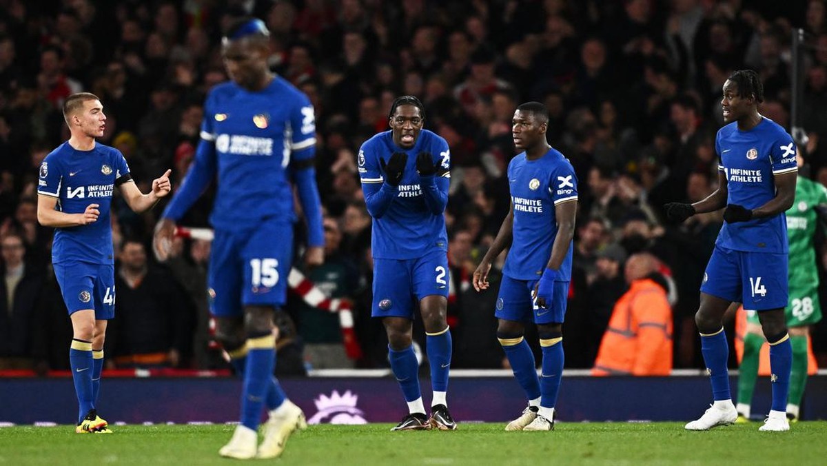 Chelsea kalah dari Arsenal. (Foto: REUTERS/Dylan Martinez)