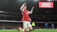 Chelsea menjual sembilan pemain dan lepas empat pemain dengan status free transfer pada bursa transfer musim panas 2023 kemarin. Beberapa di antaranya adalah Havertz, Mount, Kovacic, sampai Pulisic (Getty Images)
