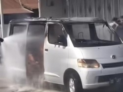 Minibus Diduga Angkut BBM Ilegal di Sidrap Terbakar, Polisi Buru Sopir