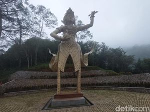 Kondisi Terkini Patung Dewi Kencana Puncak yang Ditolak Warga