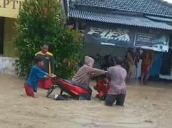 Hujan Deras Seharian, Dua Desa di Pantura Lamongan Terendam Banjir