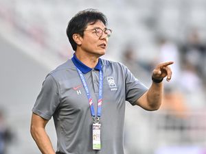 Pelatih Korea Minta Maaf ke Publik Usai Disingkirkan Indonesia Pelatih Korea Minta Maaf ke Publik Usai Disingkirkan Indonesia