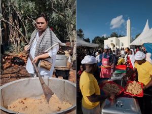 Bangun Masjid di Uganda, Ivan Gunawan Potong 3 Ekor Sapi dan Bagi Nasi Kebuli Bangun Masjid di Uganda, Ivan Gunawan Potong 3 Ekor Sapi dan Bagi Nasi Kebuli