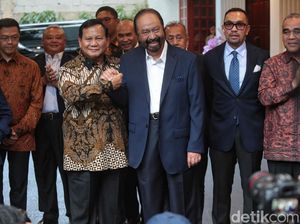 Obrolan Kerja Sama Saat Surya Paloh Gantian Temui Prabowo Obrolan Kerja Sama Saat Surya Paloh Gantian Temui Prabowo