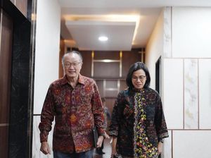 Momen Sri Mulyani Bertemu Mantan Bos di Jakarta