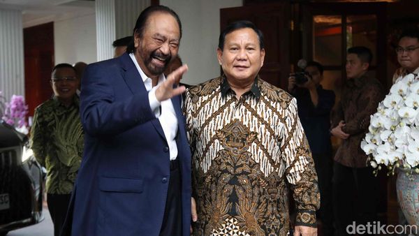 Momen Surya Paloh Temui Prabowo di Kertanegara