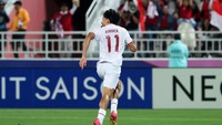 Korea Selatan vs Indonesia pada perempatfinal Piala Asia U-23 2024 berlangsung di Stadion Abdullah bin Khalifa, Doha Qatar, Jumat (26/4). Tim Garuda bisa unggul lebih dulu lewat Rafael Struick di menit ke-15. Zhizhao Wu/Getty Images