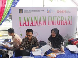 Imigrasi Medan Layani Pembuatan Paspor saat Acara Peringatan Hari Kekayaan Intelektual