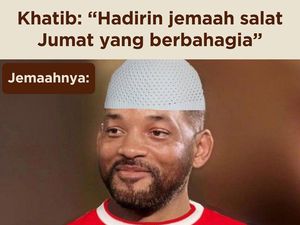 Meme Jemaah Salat Jumat Berbahagia Timnas ke Semifinal Piala Asia U-23