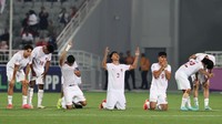 Korea Selatan vs Indonesia pada perempatfinal Piala Asia U-23 2024 berlangsung di Stadion Abdullah bin Khalifa, Doha Qatar, Jumat (26/4/2024).