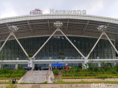 Potret Stasiun Kereta Cepat Karawang yang Belum Dibuka