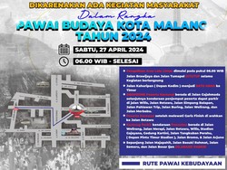 Pawai Budaya Kota Malang Digelar Hari Ini, Ini Pengalihan Lalin-Kantong Parkir