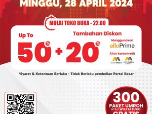Diskon Melimpah 50% + 20% di Transmart Full Day Sale Hari Ini, Yuk Serbu!