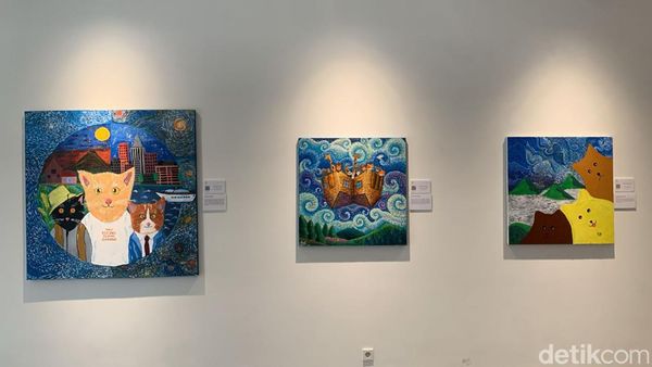 Potret Lukisan Hasil Karya Para Seniman Teman Tuli di Voices of Colours