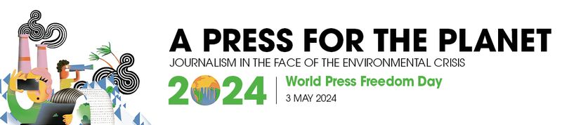 Poster Hari Kebebasan Pers Sedunia 2024
