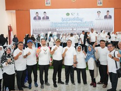 Calon Jemaah Ikuti Senam Haji, Kakanwil Kemenag Sumut: Ikhtiar Kebugaran