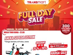 Sepeda Listrik di Transmart Full Day Sale Diskon!