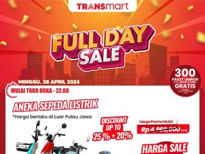 Murah Bener! Cuma di Transmart Full Day Sale Sepeda Listrik Rp 3 Jutaan