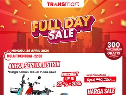 Murah Bener! Cuma di Transmart Full Day Sale Sepeda Listrik Rp 3 Jutaan