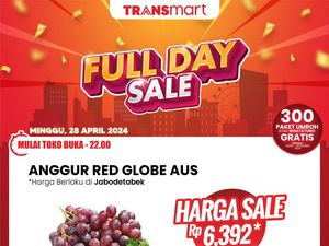 Murah Banget! Anggur Red Globe di Transmart Full Day Sale Mulai dari Rp 6 Ribuan