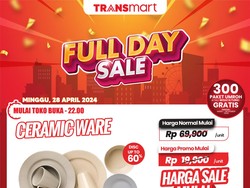 Merapat! Cuma di Transmart Full Day Sale Piring-Gelas Cantik Rp 15 Ribuan