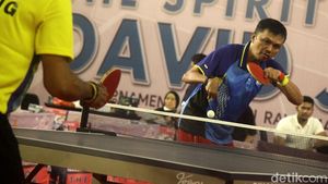 Turnamen Tenis Meja Difabel David Jacobs