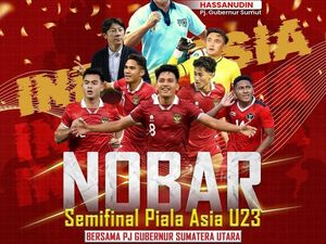 Pj Gubsu Hassanudin Ajak Warga Nobar Indonesia Vs Uzbekistan di Rumah Dinas