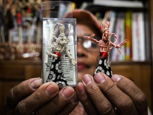 Wow! Suvenir Wayang Ini Dibuat dari Kulit Jagung