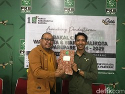 Putra Nurdin Halid Ambil Formulir Penjaringan Cawalkot Parepare Lewat PKB