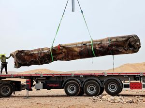 Momen Israel Evakuasi Bangkai Rudal Milik Iran