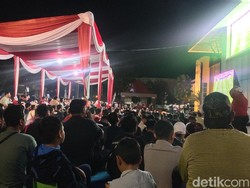 Potret Nobar Semifinal Piala Asia U-23 2024 di Kantor Gubernur Sumsel