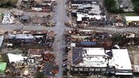 Penampakan dari Udara Kerusakan Akibat Tornado di Oklahoma