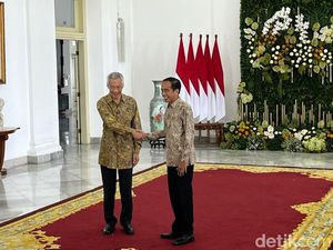 Jokowi Terima Kunjungan PM Singapura Lee Hsien Loong di Istana Bogor