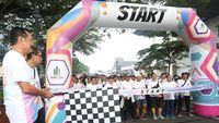 Ratusan Peserta Ikuti Color Run di TMII