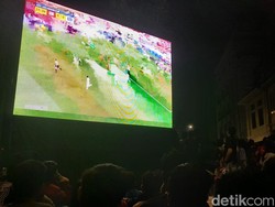 Tayangan Macet, Penonton Nobar Piala Asia U-23 di Kesawan Medan Kecewa-Pulang