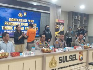 Kurir Bawa 30 Kg Sabu di Barru Sempat Selundupkan 17 Kg Sabu Sebelum Ramadan