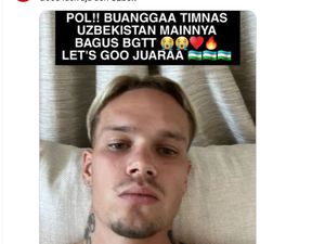 Meme Kocak Pol Buanggaa Kemenangan Uzbekistan