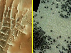Penampakan Misterius Ratusan Laba-laba di Mars