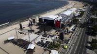 Potret Persiapan Jelang Konser Gratis Madonna di Pantai Brasil